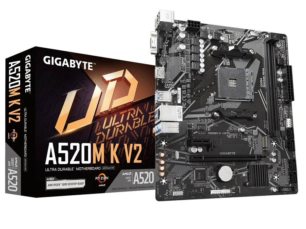 Gigabyte Maticna ploca GIGABYTE A520M K V2/AM4 Slika 1
